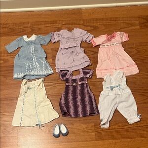 American Girl Doll Caroline Outfits and shoes